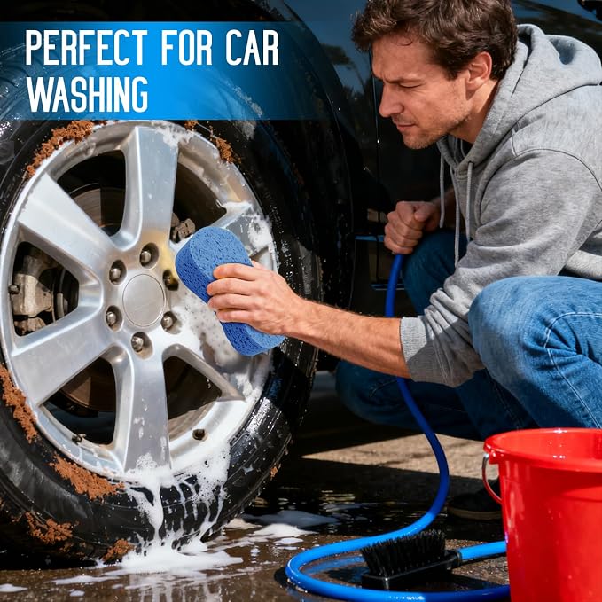 3PCS Car Wash Sponge, Heavy Duty Car Sponges - Image 4