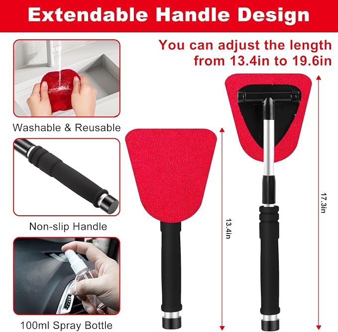 Viewsun Windshield Cleaner Tool, Car Detailing Kit Interior Cleaner, Car - Image 3