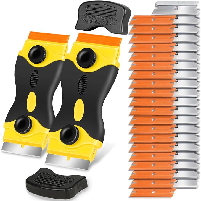 Plastic Razor Blade Scraper Double Sided by Nalisence