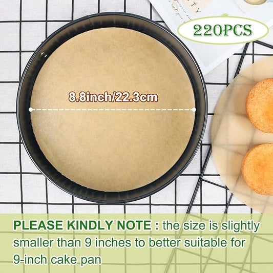 BOYAN Parchment Paper Rounds, Non Stick 9 Inch Parchment Paper - Image 2