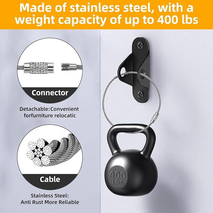 10-Pack Baby Proof Heavy Duty Furniture Anchors - Image 6