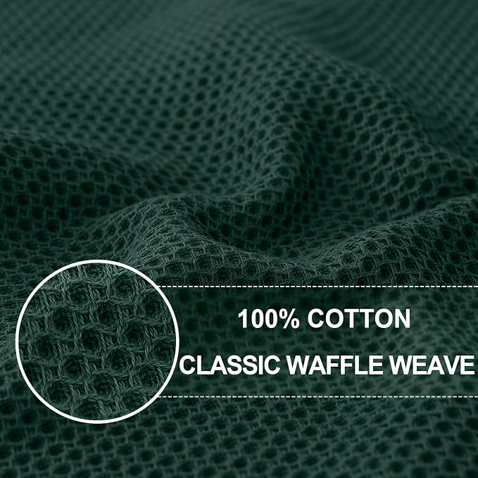 Homaxy 100% Cotton Waffle Weave Kitchen Dish Towels, Ultra Soft Absorbent Quick - Image 2