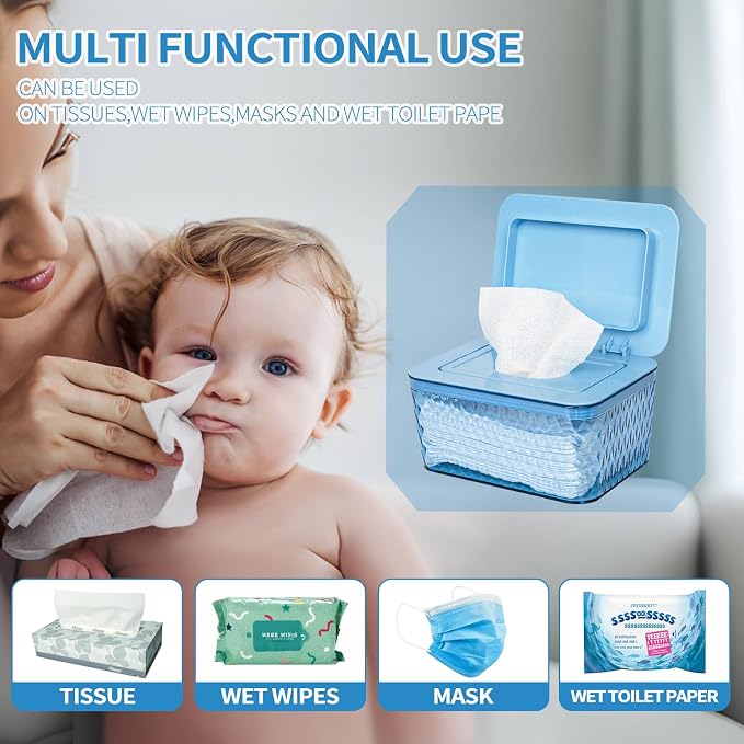 Wipes Dispenser, One-Handed Operation Wipe Holder - Image 5