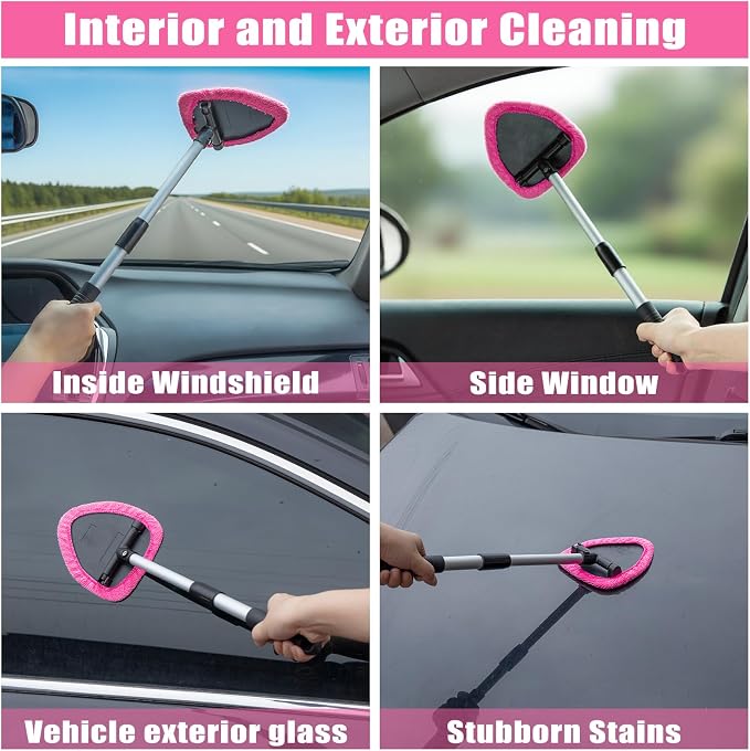 AUTODECO Windshield Cleaner Tool, Detailing Brush, Car Cleaning Kit Interior - Image 3