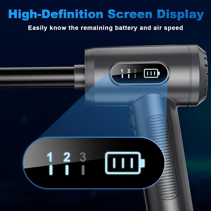 Compressed Air Duster-3 Gear Adjustable 100000RPM Electric Air Duster - Image 4