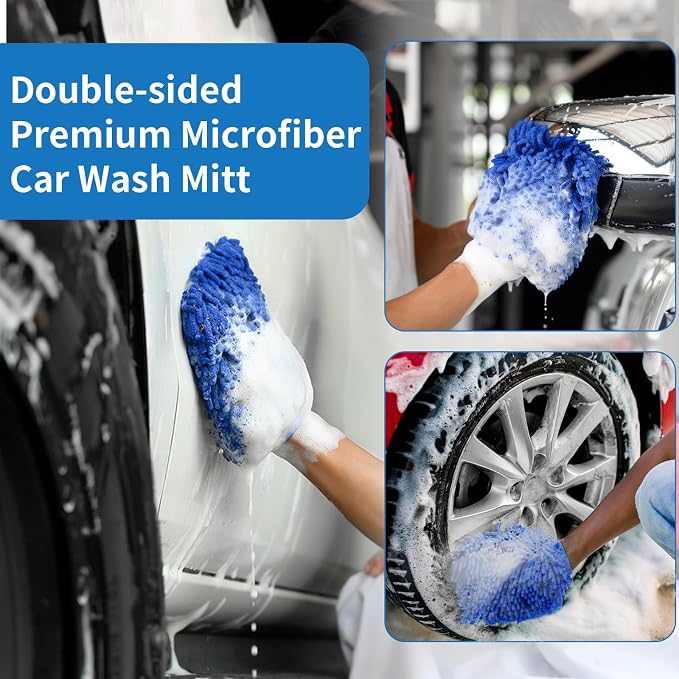 60" Car Wash Brush with Long Handle, Soft Bristle Car Washing Brush Cleaning - Image 7