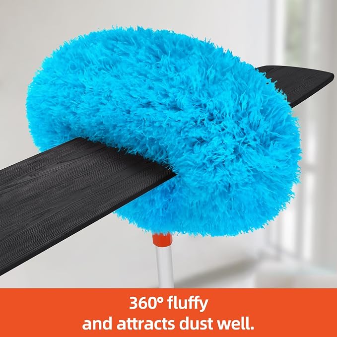 Baseboard Cleaner Tool with Handle, Extendable Long Handle Baseboard Cleaning - Image 3