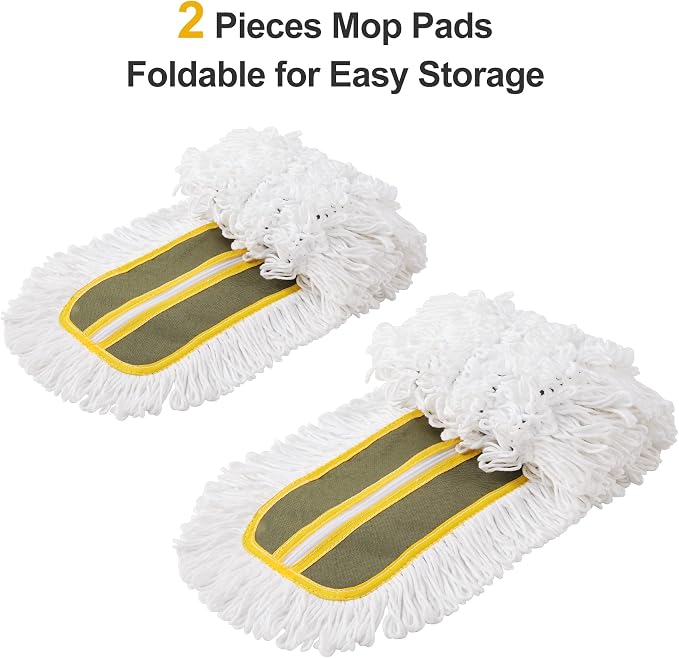24" Commercial Dust Mop for Floor Cleaning, Heavy Duty Floor Mop - Image 8