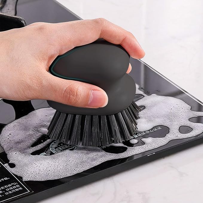 2Pack Dish Scrub Brush, Palm Brush Dish Scrubber - Image 2