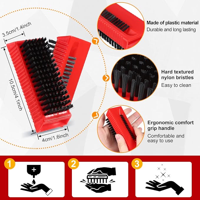 Boao 5 Pcs Hand Scrub Brushes for Nail Cleaning Fingernail Brush Soft Non - Image 2
