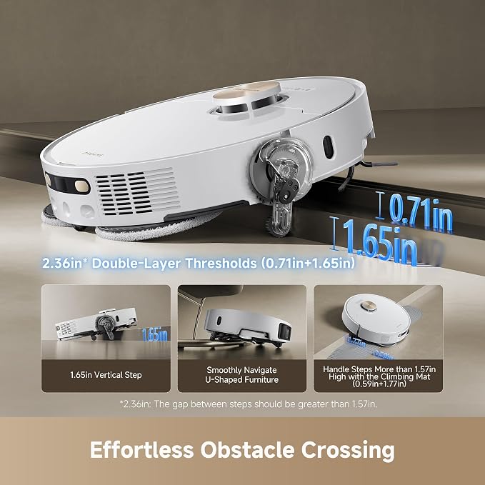 DREAME L50 Ultra Robot Vacuum and Mop White, 500Pa Suction, - Image 2