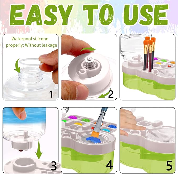 New Paint Brush Cleaner Tool, Brush Rinser Cup Painting Running Water - Image 5
