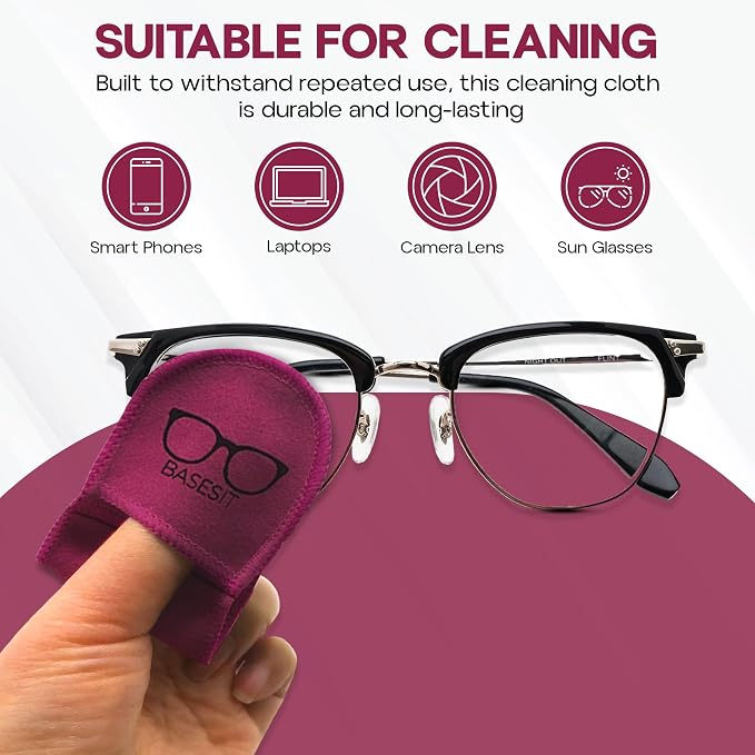 Eyeglass Cleaning Cloth, 4 Pack, Eyeglass Cleaning Wipes, Lens Wipes - Image 4