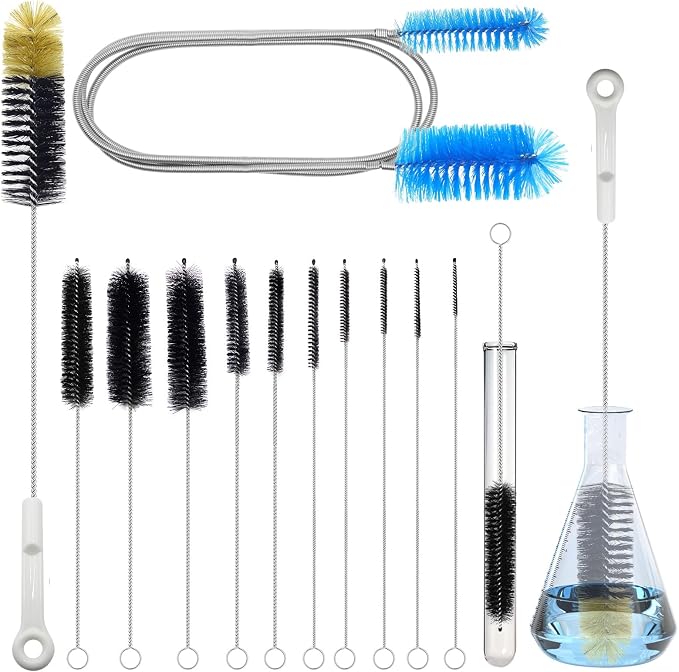 12 Pack Glass Tube Pipe Cleaner Brush Set, by juntianze