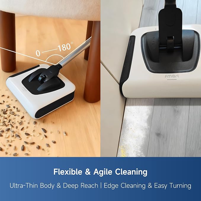 FMART FM-009 Cordless Electric Floor Sweeper — Lightweight One-Hand Operation - Image 5