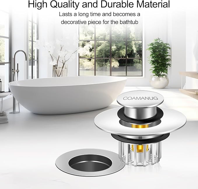 Bathtub Stopper | Shower Drain Hair Catcher, Pop-up Tub Stopper - Image 6