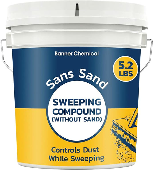 Sans Sand Gritless Sweeping Compound Without Sand – Effective Dust Control by BannerChemical
