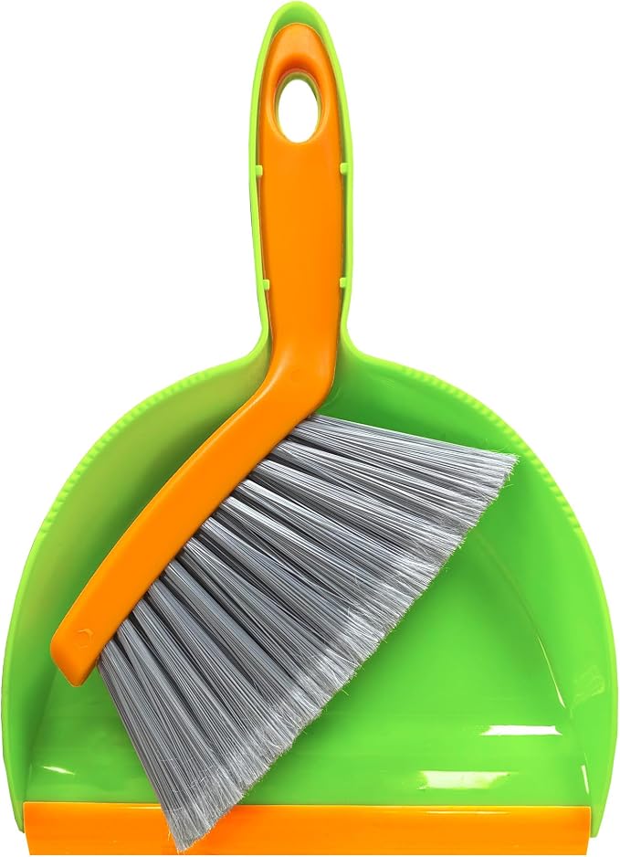 Mini Broom with Dustpan Combo Set Small Dust pan and Brush Set Quick Cleanup by Unknown