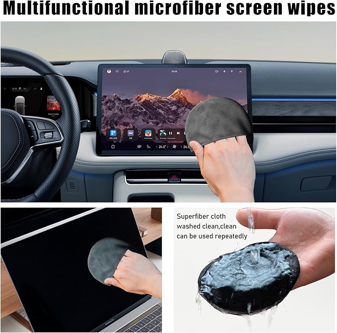 Car Screen Cleaner, Microfiber Auto Screen Cleaning Pad, Foldable Touch Screen - Image 4
