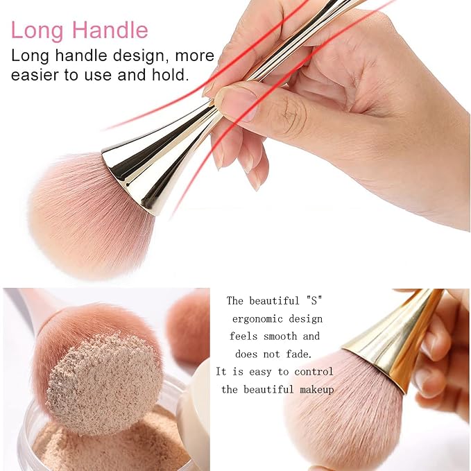 2Pcs Nail Dust Brush Acrylic Nail Brush Cleaner Nail Brushes - Image 6
