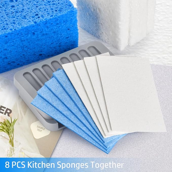 Mcyye 8PCS Compressed Kitchen Sponges Pack - Image 7