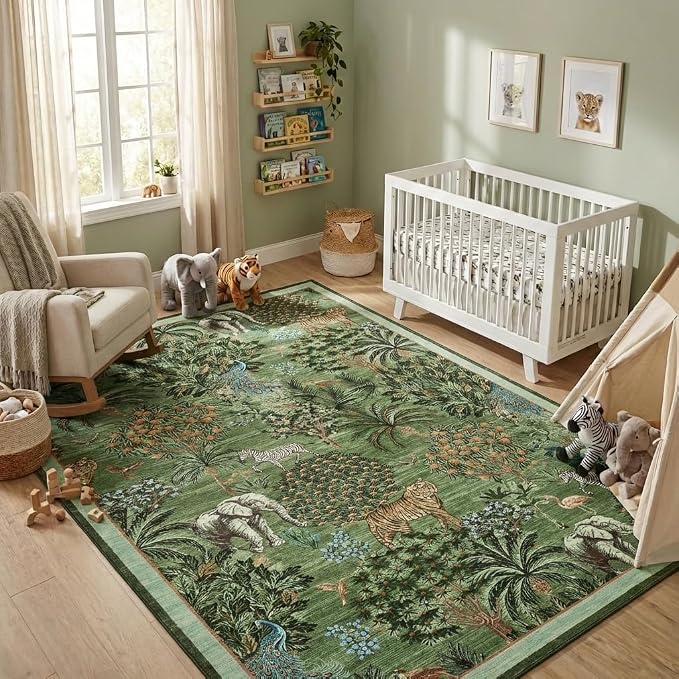 GarveeHome Jungle Washable Rug 9x12 Area Rugs - Image 2