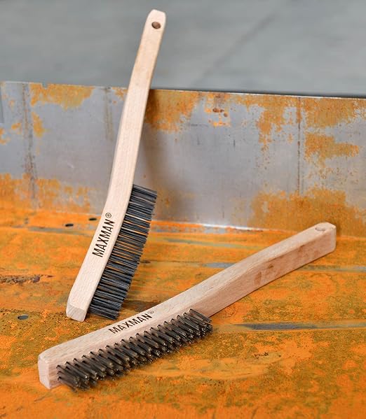 MAXMAN Wire Brush, Heavy Duty Carbon Steel and Stainless Steel Wire Brushes - Image 7