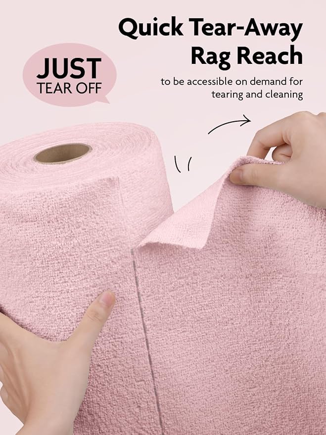 Fantasticlean Microfiber Cleaning Cloth Roll -30 Pack, Tear Away Microfiber - Image 2