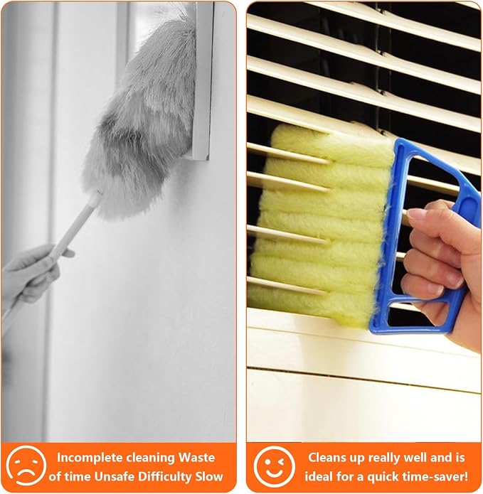 4pcs Window Venetian Blind Cleaner Duster Tool, Blind Duster - Image 5