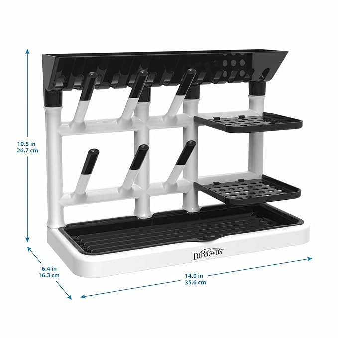 Dr. Brown's Drying Tower, Stand-Up Drying Rack, Countertop Baby Bottle Drying - Image 9