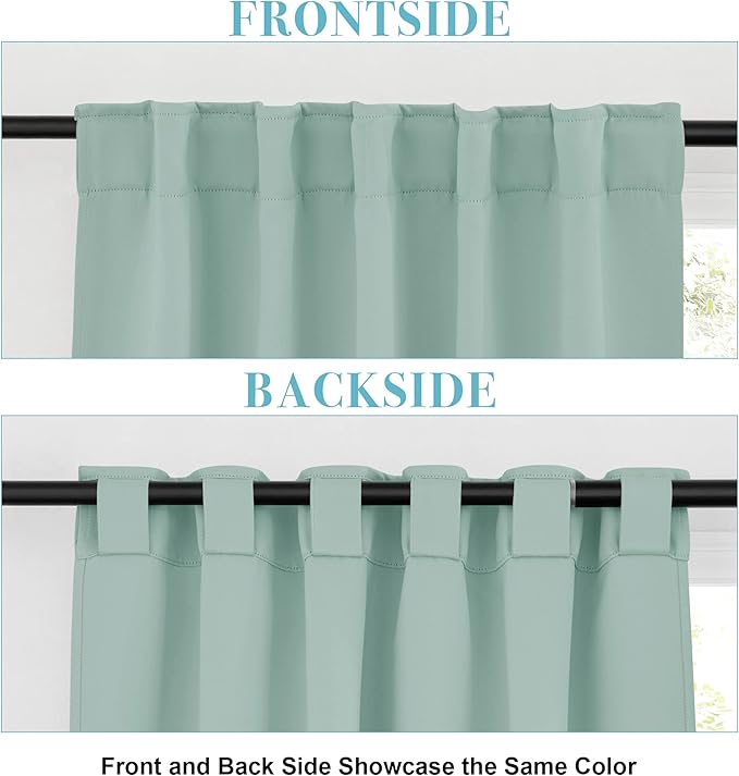 RYB HOME Blackout Curtains for Bathroom - Image 3