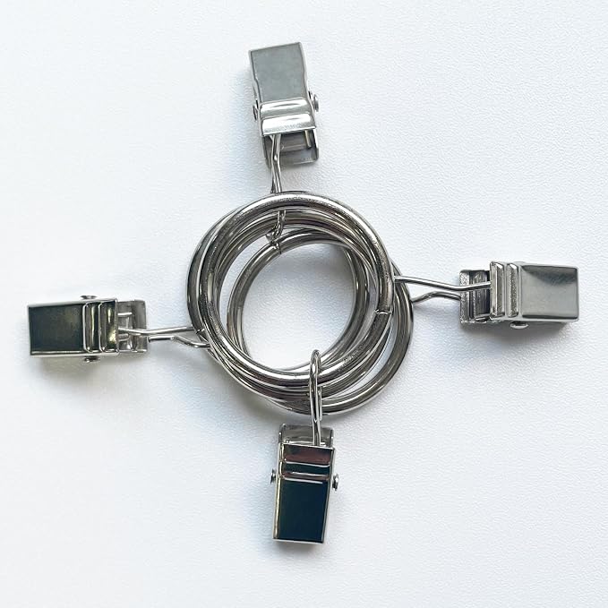 100 Pack Metal Curtain Rings - Image 8