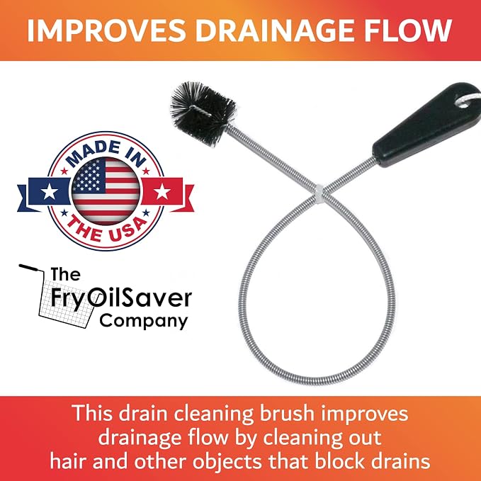 22" Long Sink Drain Brush – Slim Snake Hair Clog Remover Tool - Image 7