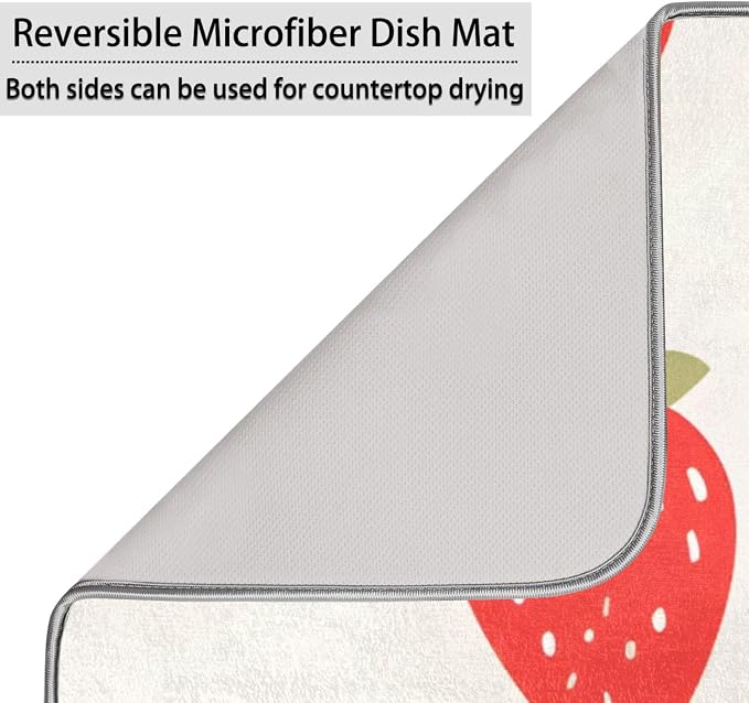 Dish Drying Mat for Kitchen Absorbent Drying Mat Reversible Dish Drying Pad - Image 5