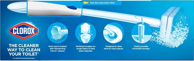 Clorox ToiletWand Toilet Cleaning Kit, ToiletWand, Caddy and 6 Refills - Image 11