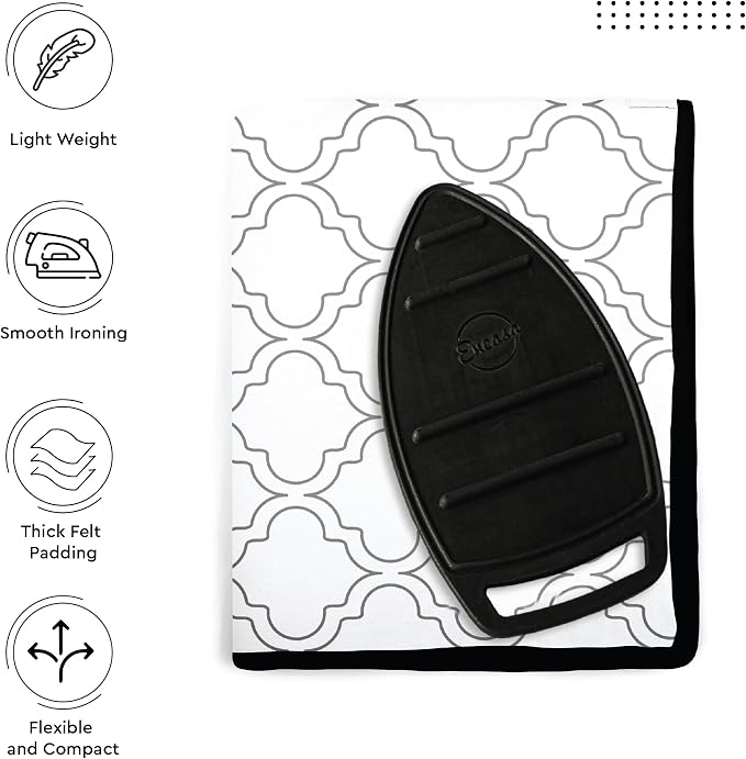 Encasa XO Ironing Mat/Pad with 3mm Padding & Silicone Iron Rest - Image 5