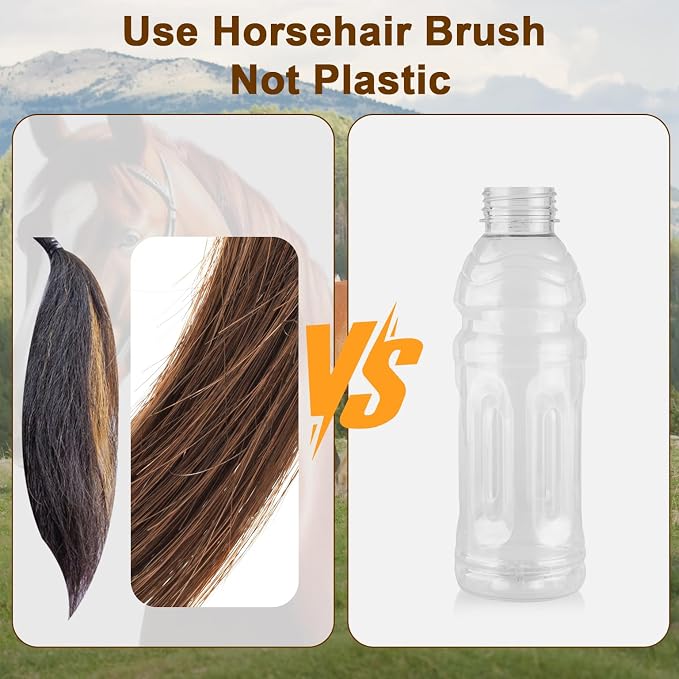 4-Piece 100% Horse Hair Shoe Brush Kit - Image 4