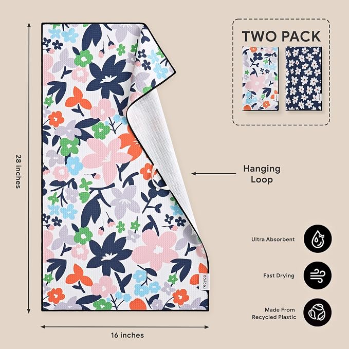 RECYCO Waffle Kitchen Towel Set of 2 - Image 7