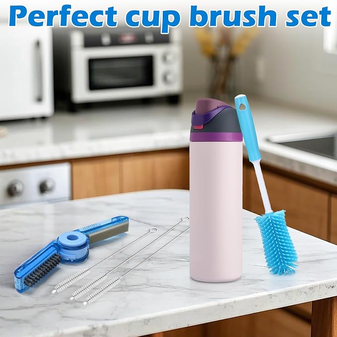Palksky Water Bottle Cleaning Brush Kit, Brush and Straw Cleaner - Image 7