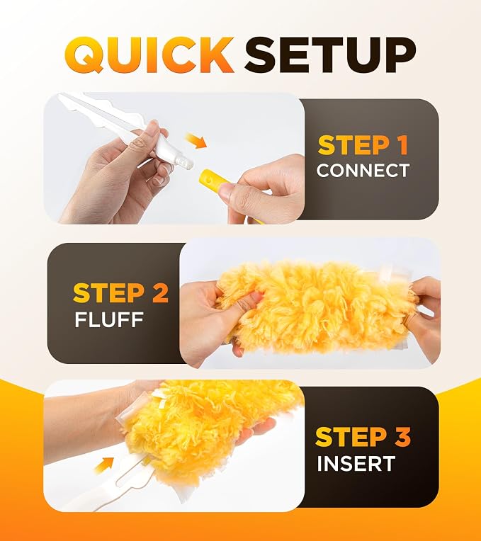 Heavy Duty Duster Refills for Swiffer Duster, Unscented Disposable Dusters for - Image 4
