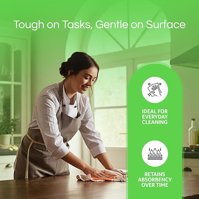 Towels N More 24 Pack 16x19 Bar Mop High Absorbent Cotton Reusable Kitchen - Image 4