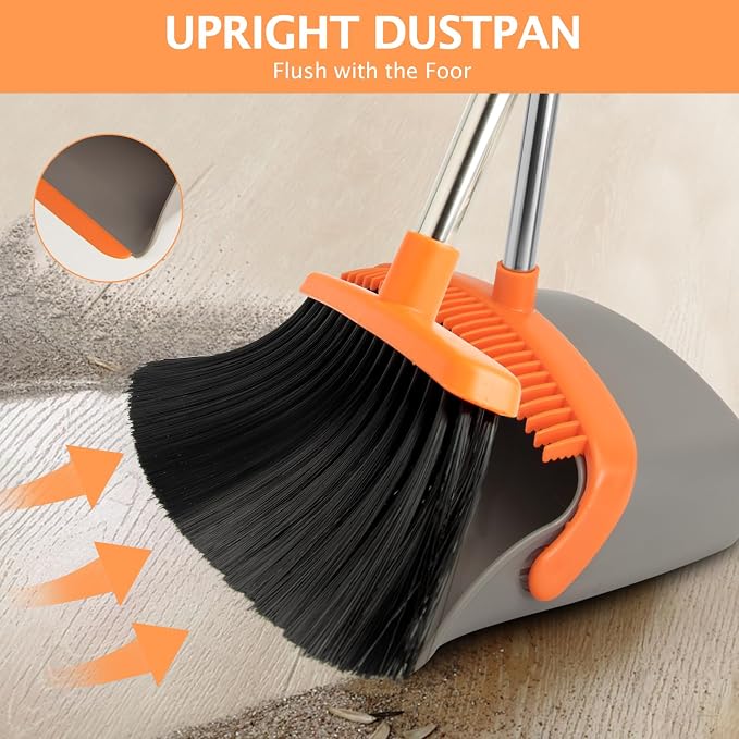 2-Pack Broom and Dustpan Set - Image 5