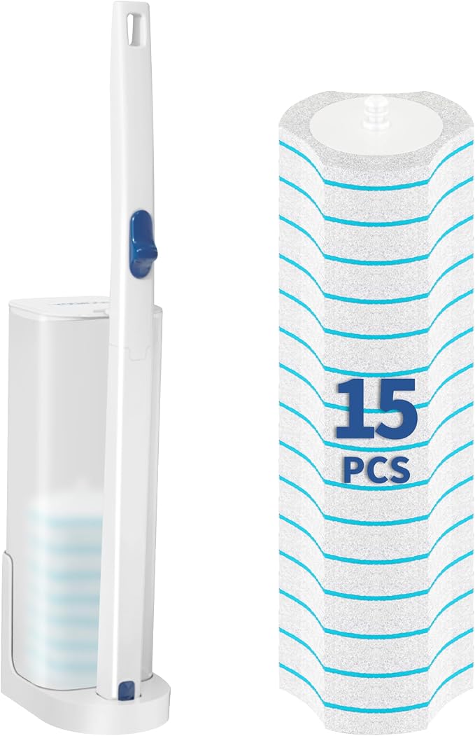 BOOMJOY Disposable Toilet Brush Set by BOOMJOY