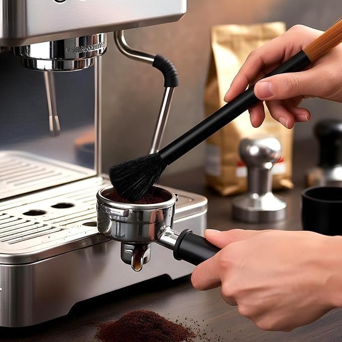 2PCS Coffee Grinder Brush Set, Espresso Machine Cleaning Brush Kit - Image 5