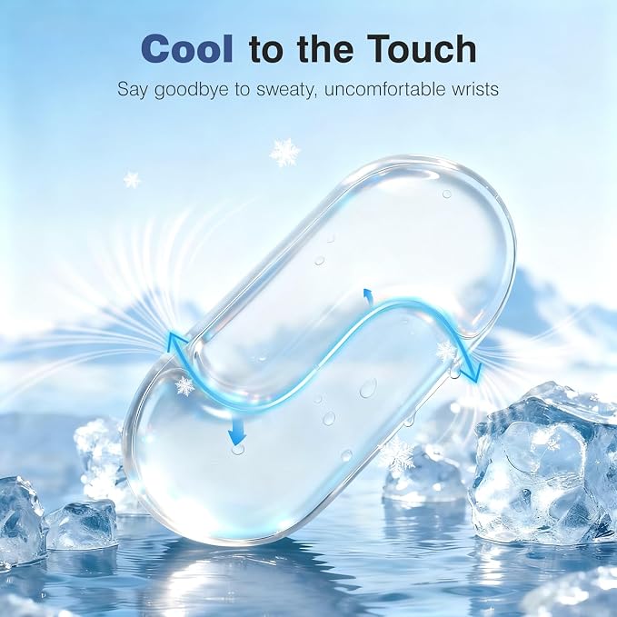 Ospelelf Clear Gel Wrist Rest for Mouse Ergonomic Cushioned Support for Typing - Image 5