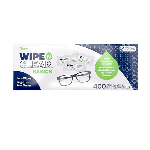 Flents Lens Wipes, Wipe 'N Clear Basic, Pre-Moistened, Streak-Free, Safe by Flents