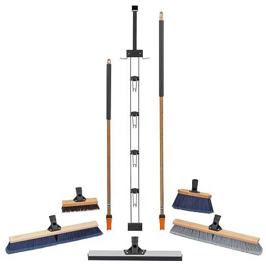 SWOPT Garage Kit — Includes 48” and 60” Wooden Handles, Smooth Surface Push by SWOPTCleaning