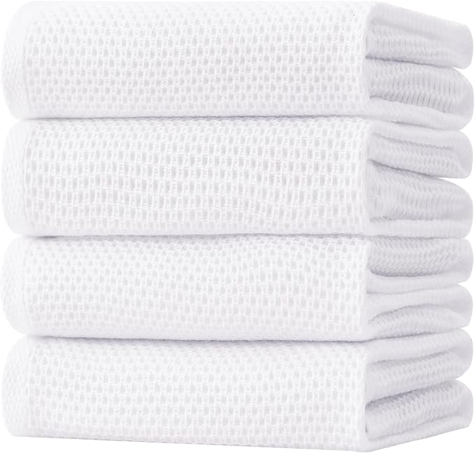 Homaxy 100% Cotton Oversized Waffle Weave Kitchen Dish Towels, Ultra Soft by Homaxy