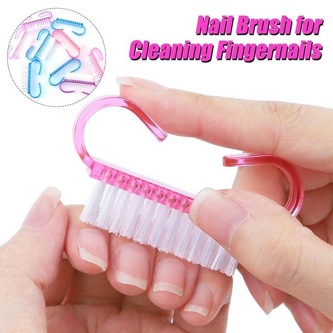 RETON 24 Pcs Handle Grip Nail Brush, Nail Brushes Fingernail Scrub Cleaning - Image 4