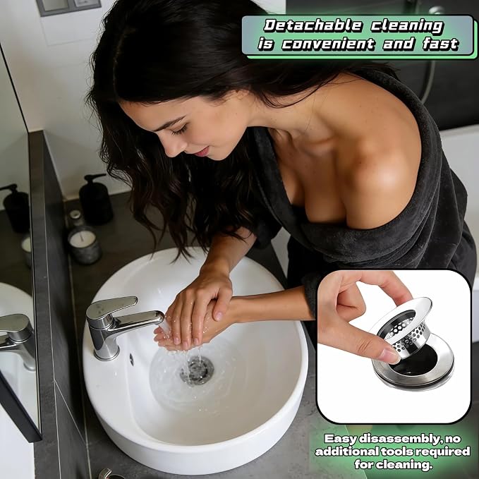 2-Pack Stainless Steel Drain Filter - Image 8